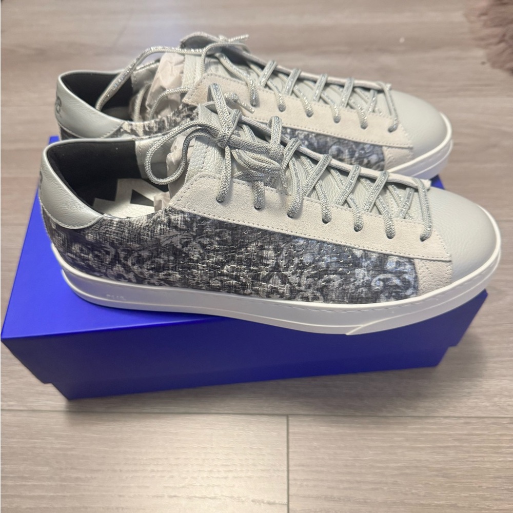 P448 Gray and White Women's Sneakers